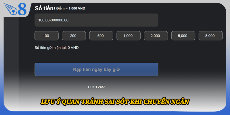 Lưu ý quan tránh sai sót khi chuyển ngân 