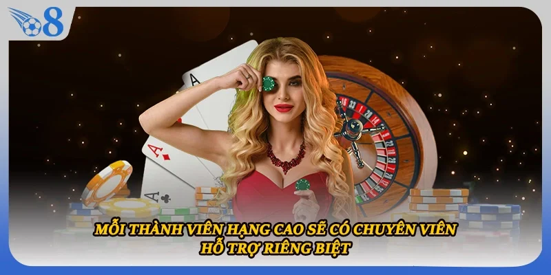 Mỗi thành viên hạng cao sẽ có chuyên viên hỗ trợ riêng biệt