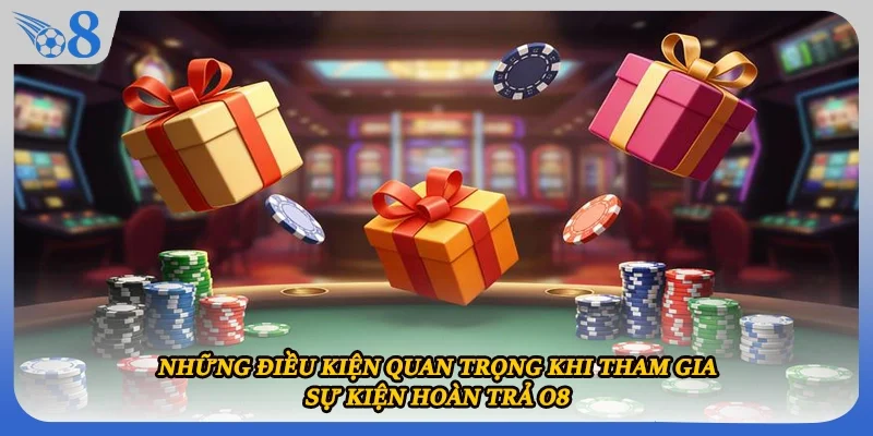 Những điều kiện quan trọng khi tham gia sự kiện hoàn trả O8