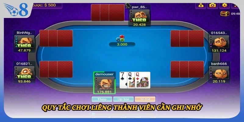 Quy tắc chơi liêng thành viên cần ghi nhớ